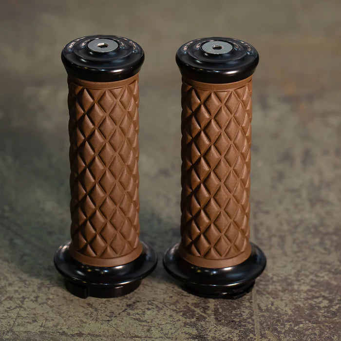 BILTWELL Grips - Alumicore - Replacement - Chocolate 6706-0401