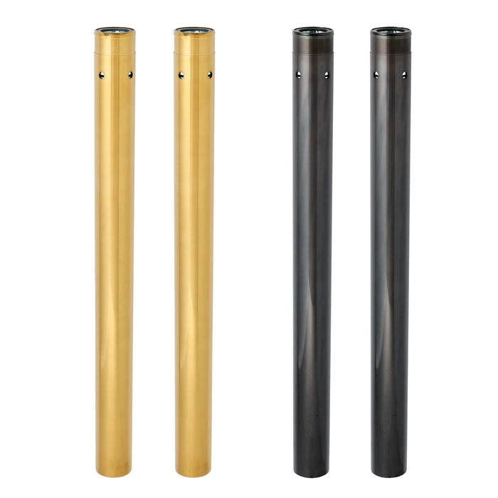 ARLEN NESS GOLD & BLACK 49MM FORK TUBES, FLT - BLACK - +2" (24-1/4") - 121-003