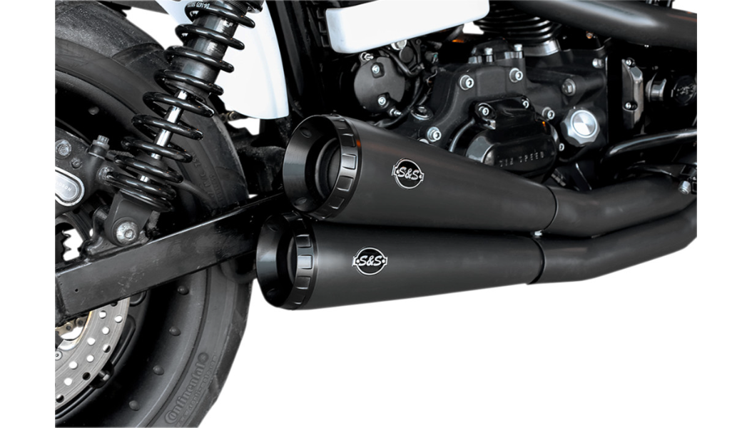 S&S CYCLE 2:2 Exhaust - Black 550-0742