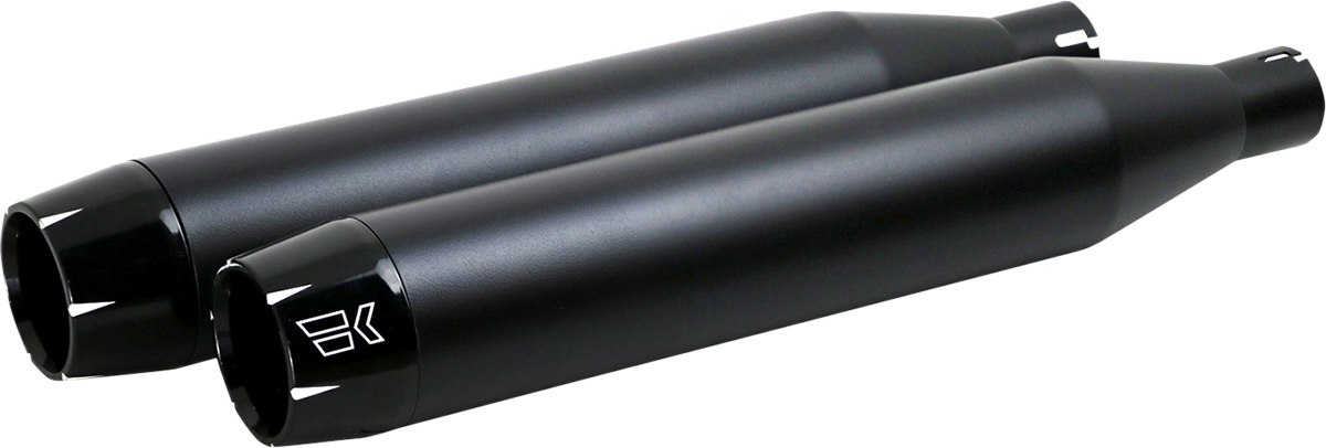 KHROME WERKS 3.5" Softail Shredder Slip-On Mufflers - 18+ Softail - Black - 202600