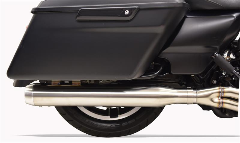 BASSANI XHAUST Road Rage III 2:1 Exhaust System - Stainless Steel - Straight Can - '17-'19 FL - 1F28SS