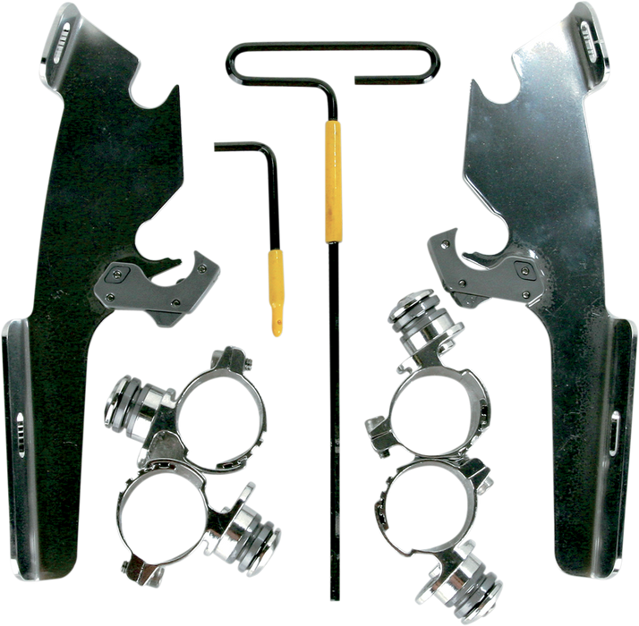 MEMPHIS SHADES Fats/Slim Trigger Lock Mounting Kit - Kawasaki VN900 & Yamaha XVS - MEM8982