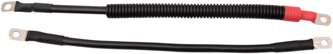 DRAG SPECIALTIES Black Battery Cable Set - '10-'13 XL E25-0091B-D6