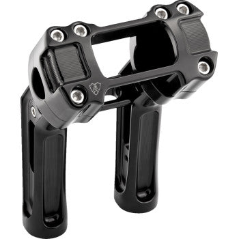ARLEN NESS Risers - Method - Softail Gauge Cut-Out - 7" - Black 520-055