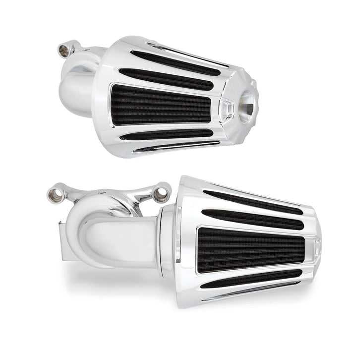 ARLEN NESS DEEP CUT® MONSTER SUCKER® AIR CLEANER, CHROME - 00-17 TWIN CAM (Exc. FBW & 99-01 FI FLT) - 81-024 - PartsOutlet.com.au