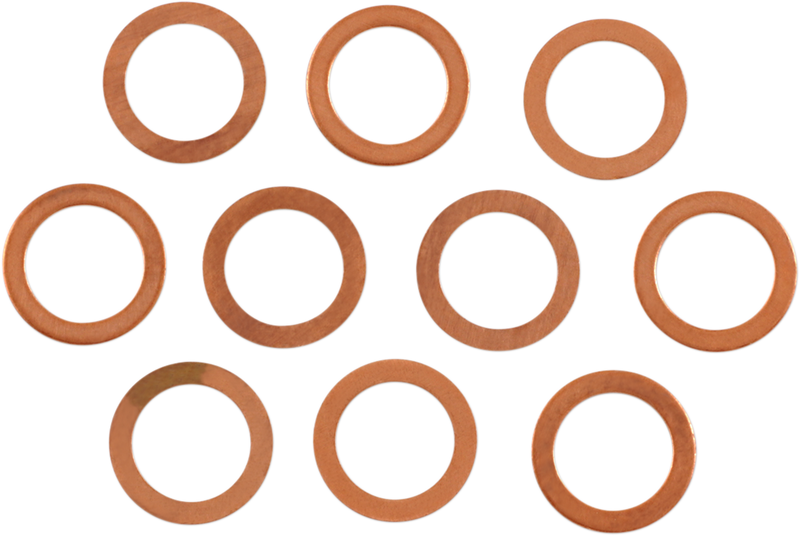 EASTERN MOTORCYCLE PARTS Copper Crush Washers - FL '58-'72 - A-41744-58
