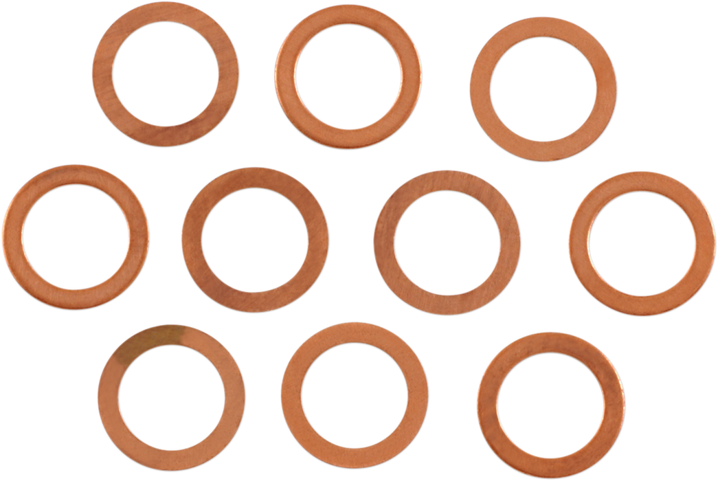 EASTERN MOTORCYCLE PARTS Copper Crush Washers - FL '58-'72 - A-41744-58