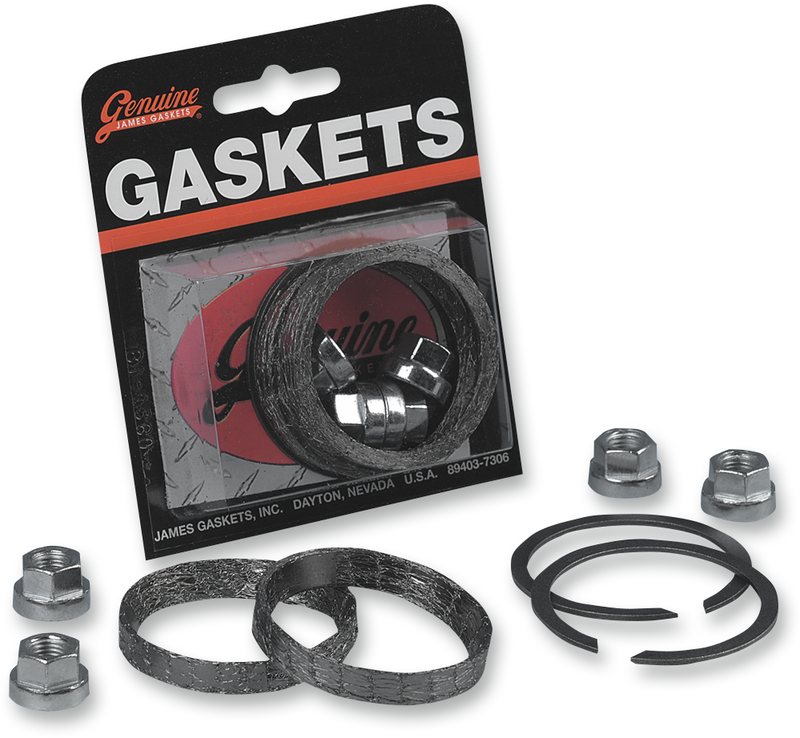 JAMES GASKET Exhaust Port Graphite Tapered Gasket Kit - Big Twin/XL/EVO '84-'23 - 65324-83-KWG2