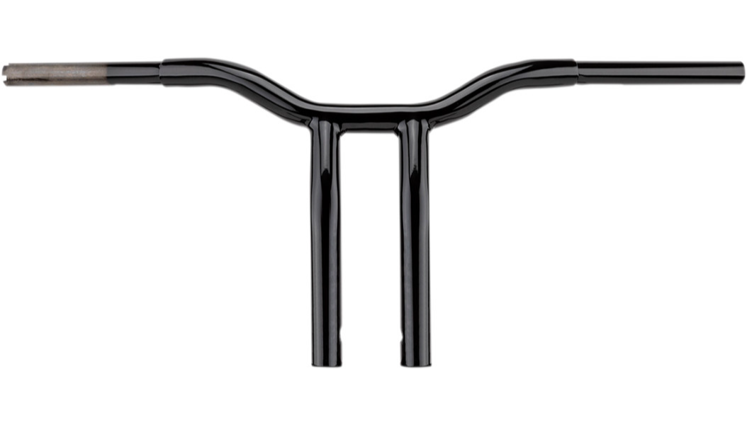 LA CHOPPERS Handlebar - Kage Fighter - One Piece - Bent - 8" - Black LA-7338-08B