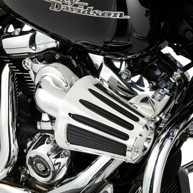 ARLEN NESS DEEP CUT® MONSTER SUCKER® AIR CLEANER, CHROME - 08-16 FLT / 16-17 FLST & FXDLS (FBW) - 81-029 - PartsOutlet.com.au