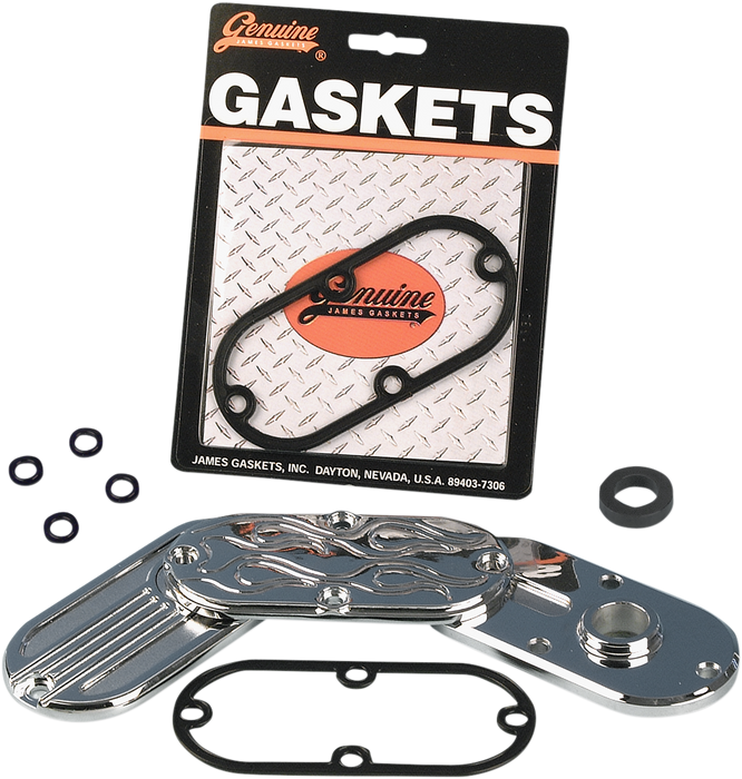 JAMES GASKET Inspection Gasket Metal/Rubber - Big Twin '65-'06 - JGI-60567-90-DL