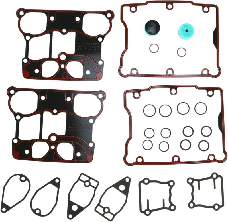 Gas Kit Rocker JAMES GASKET Rocker Cover Gasket Kit - Twin Cam '99-'15 - JGI-17033-99 ...