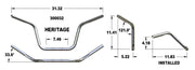 KHROME WERKS Handlebar - Replacement 300032 - PartsOutlet.com.au