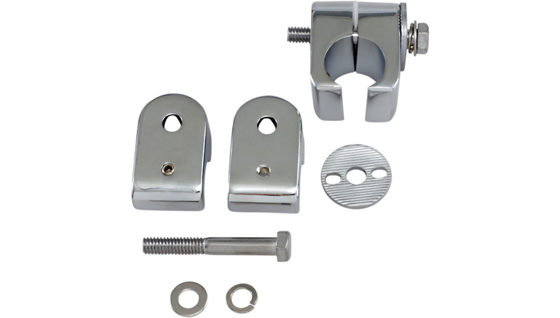 DRAG SPECIALTIES Universal Engine Guard Clamps - Chrome - 1" - 720218-SC2
