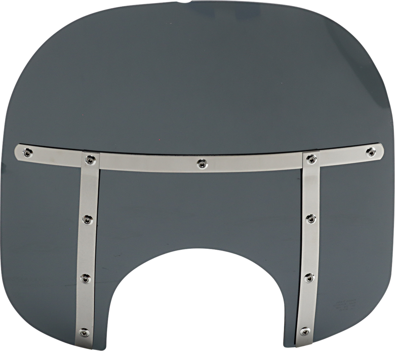 MEMPHIS SHADES Fats Windshield - 15" - Headlight - Dark Black Smoke - MEM35210