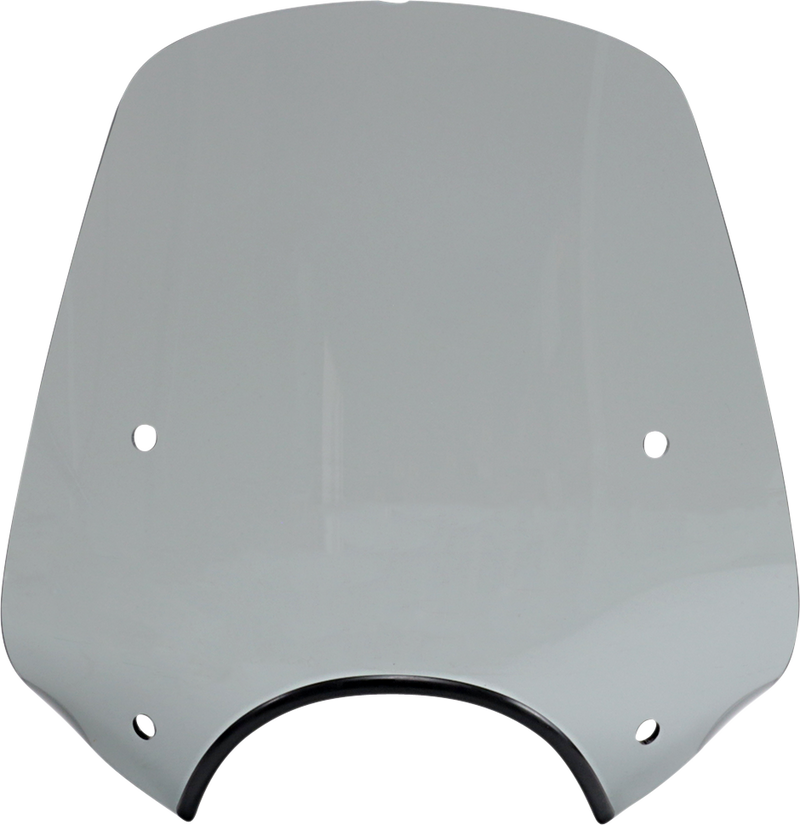 MEMPHIS SHADES Pop Top Windshield - 9" Headlight Cut Out - Black Smoke - MEP55212