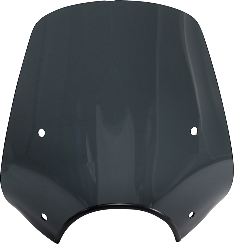 MEMPHIS SHADES Pop Top Windshield - 9" Headlight Cut Out - Dark Black Smoke - MEP55210