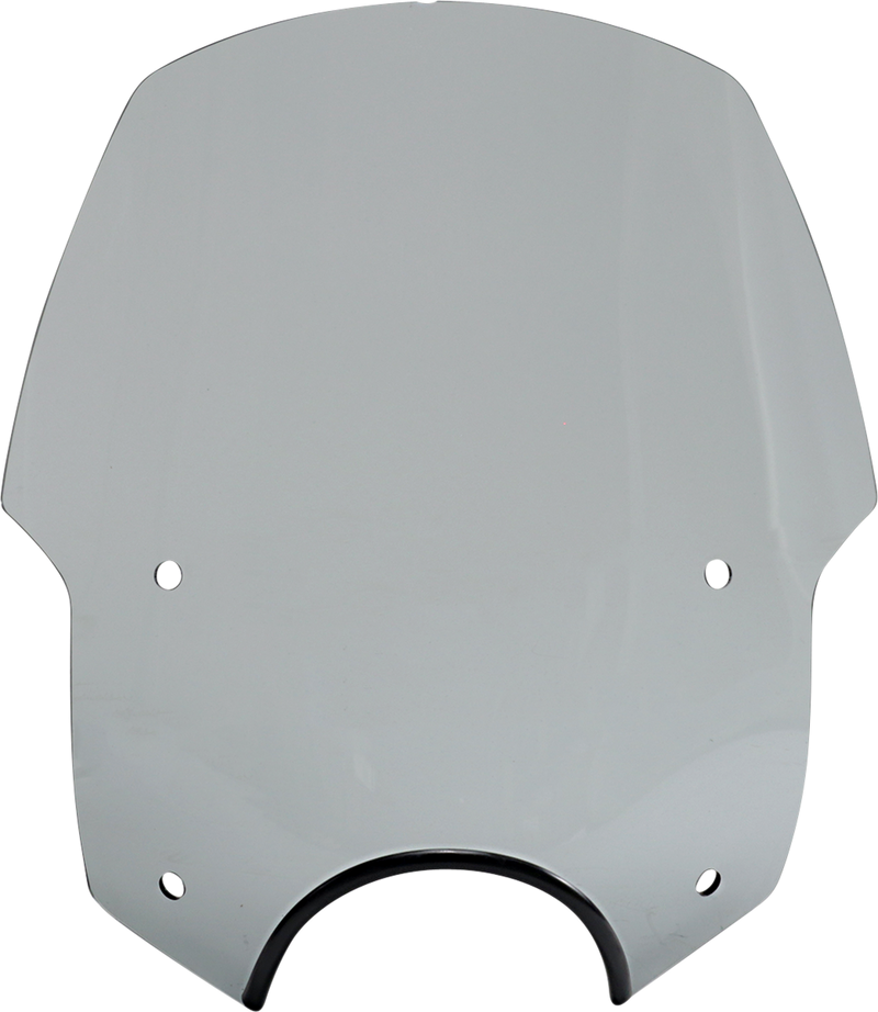 MEMPHIS SHADES Alley Cat Windshield - 7" Headlight Cut Out - Black Smoke - MEP56112