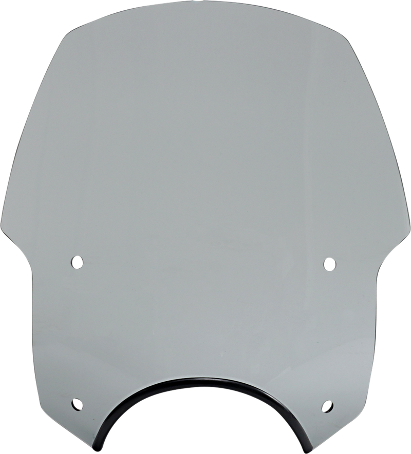 MEMPHIS SHADES Alley Cat Windshield - 9" Headlight Cut Out - Black Smoke - MEP56212