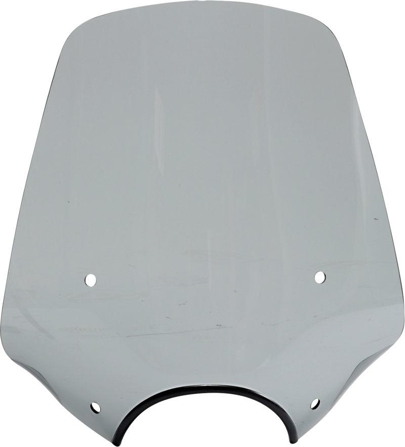 MEMPHIS SHADES Big Shot Windshield - 9" Headlight Cutout - Black Smoke - MEP57212