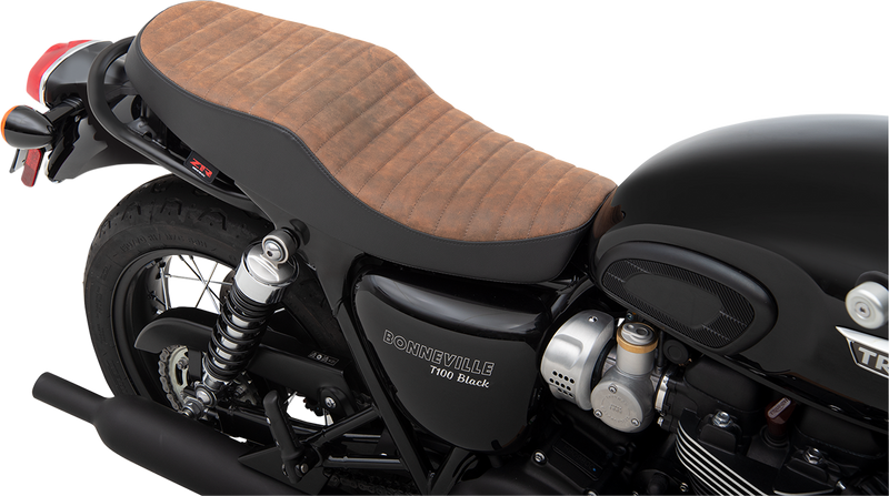 Z1R Retro Seat - Classic - Triumph '01-'17 - Brown/Black 0810-2224 - PartsOutlet.com.au