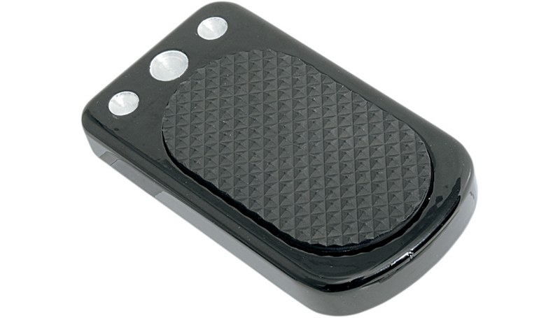 DRAG SPECIALTIES Black Brake Pedal Pad - '83-'23 FL 1610-0195 - PartsOutlet.com.au