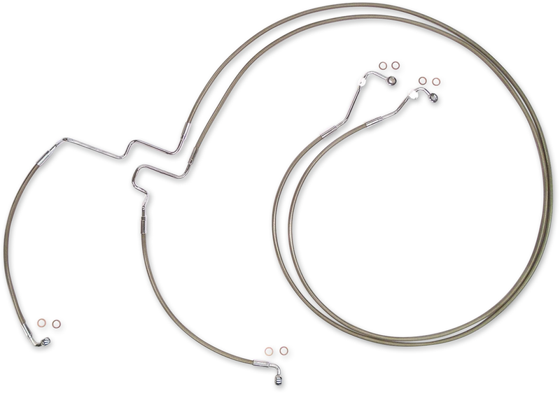 MAGNUM SHIELDING Brake Line - XR - Lower - Stainless Steel SSC1116-00