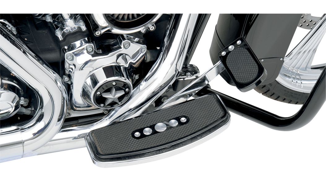DRAG SPECIALTIES Black Brake Pedal Pad - '83-'23 FL 1610-0195