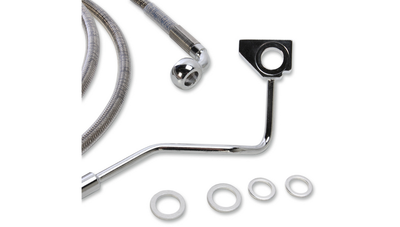 DRAG SPECIALTIES Brake Line - Front - +8" - Stainless Steel - Road Glide '15-'22 - 615220-8