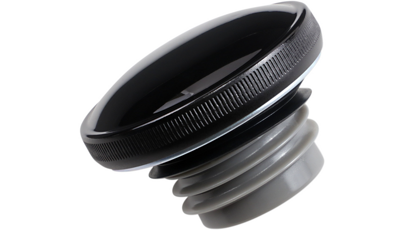 DRAG SPECIALTIES Vented Screw-In Gas Cap - '96- '24 - Black 03-0305GB-A - PartsOutlet.com.au
