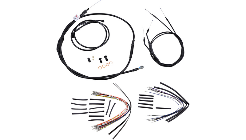 BURLY BRAND Control Kit - 16" Ape Hanger Handlebars - Wide Glide 2006 - B30-1044