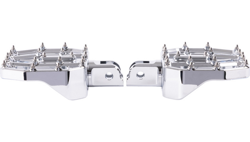THRASHIN SUPPLY Mini Aggressor Floorboards - Chrome - Front - Softail '18-'25 - TSC-2031-5-SF