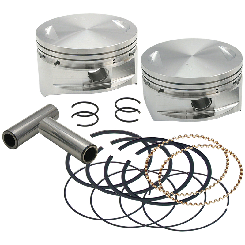 S&S CYCLE 4" Bore Forged Pistons for V100" and V107" - Standard - Harley-Davidson '84-'99 - 92-1400