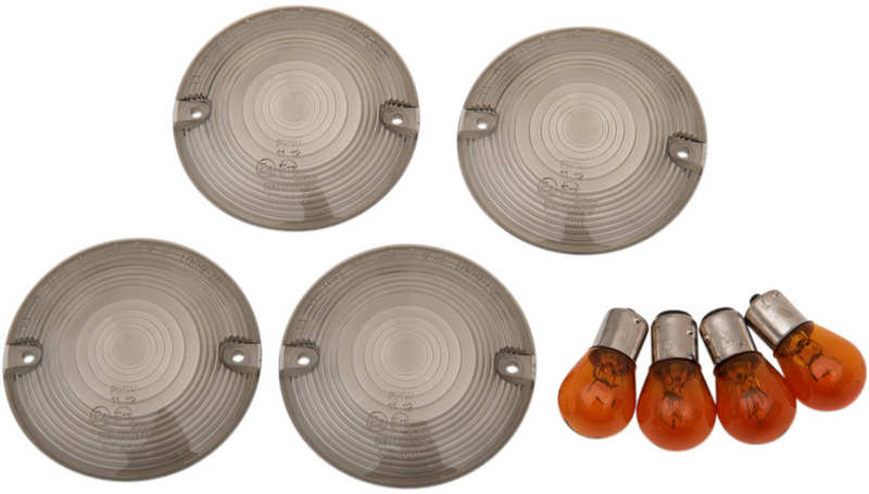 DRAG SPECIALTIES Smoked Flat Lens Kit - FL '99-'22 12-0203 - PartsOutlet.com.au