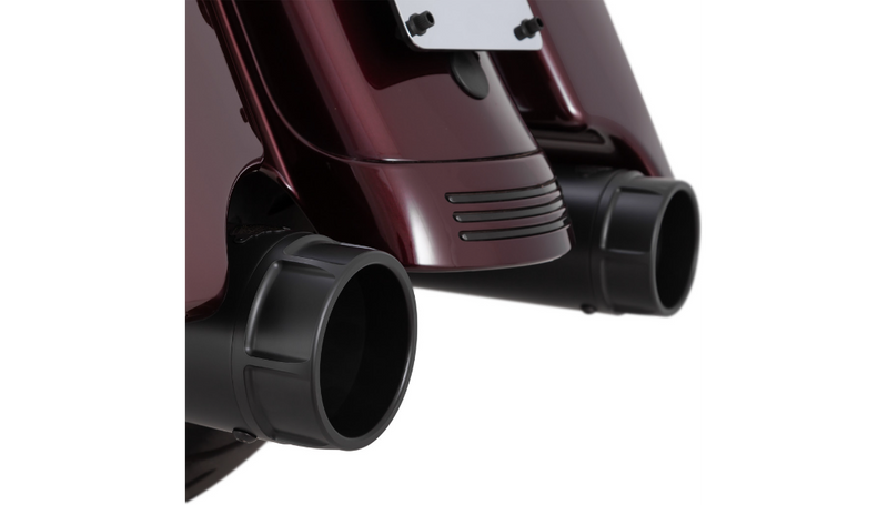 VANCE & HINES 4.5" Torquer Mufflers for 2017+ M8 Touring FL - Black - 46674