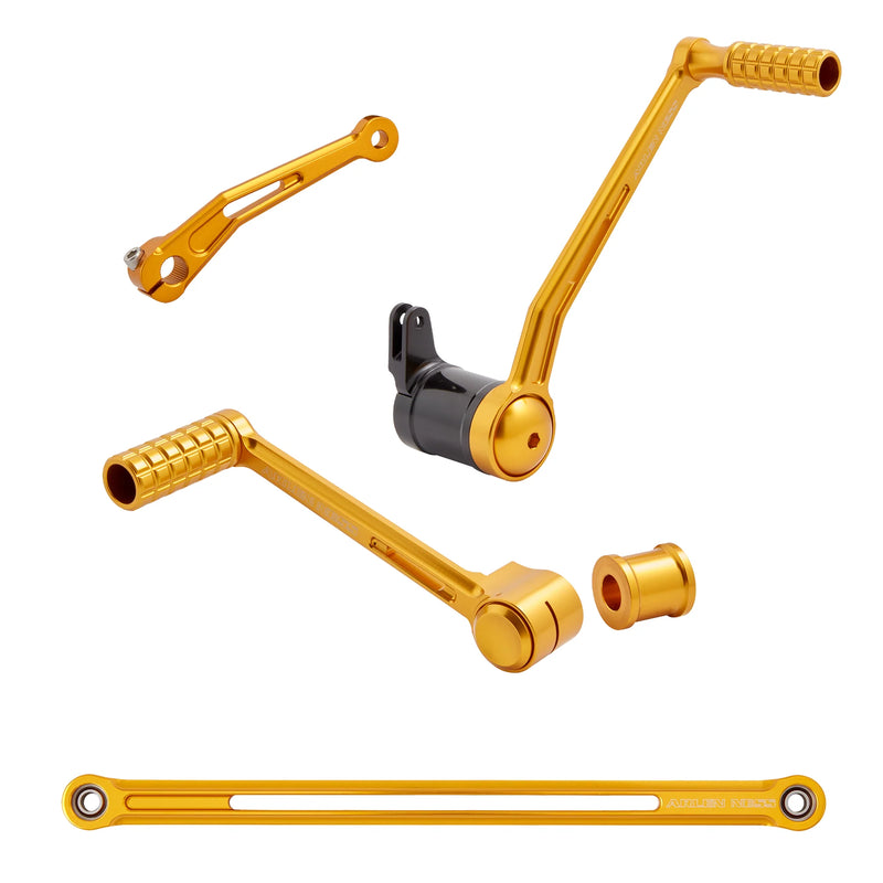 ARLEN NESS SpeedLiner Foot Control Kit - Solo - Gold - Harley-Davidson '99-'22 - 420-104 - PartsOutlet.com.au