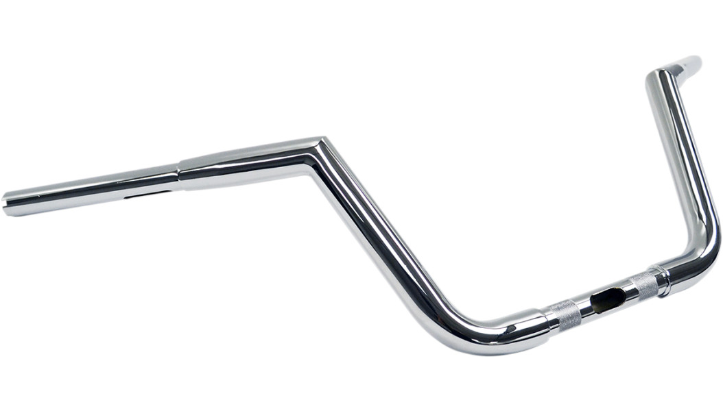 LA CHOPPERS HANDLEBAR TWINPEAK / 8" HIGH, 7.5" PULLBACK, 36" WIDE / NATURAL-CHROME - LA-7360-08