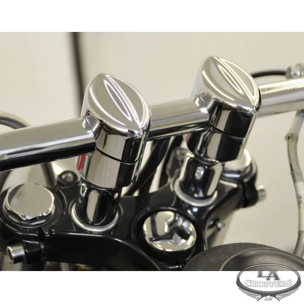 LA CHOPPERS MOHAWK RISERS FOR 1" HANDLEBARS 3" RISE CHROME UNIVERSAL - LA-7401-03