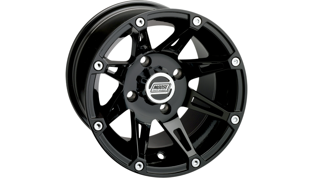 MOOSE UTILITY Wheel - 387X - Rear - Black - 14x8 - 4/136 - 4+4 - 387MO148136GB4