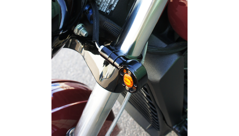 JOKER MACHINE Speedometer Ring with Swivel Clamp - Black Anodized - For 39 mm Fork Tube - '93-'19 XL - 10-315B - PartsOutlet.com.au