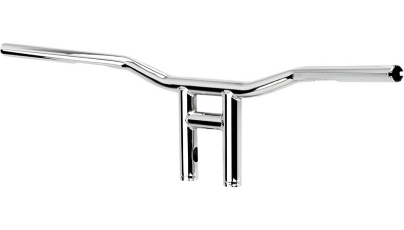 BILTWELL Handlebar - 1" - Tyson XL - 8" - TBW - Chrome 6238-1055