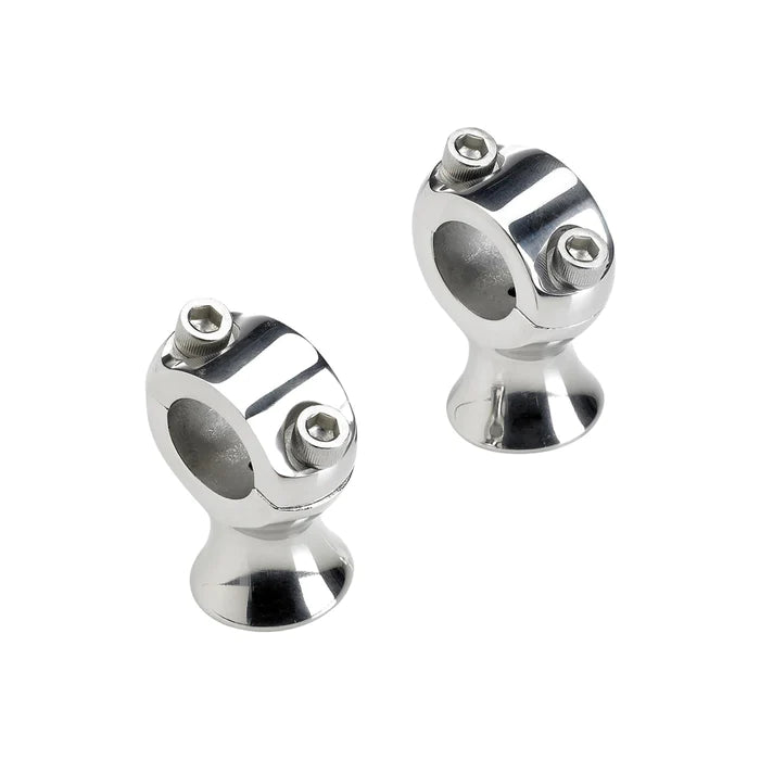 BILTWELL Risers - Slimline - 1-3/4" - Polished - Chrome - 6401-302-175