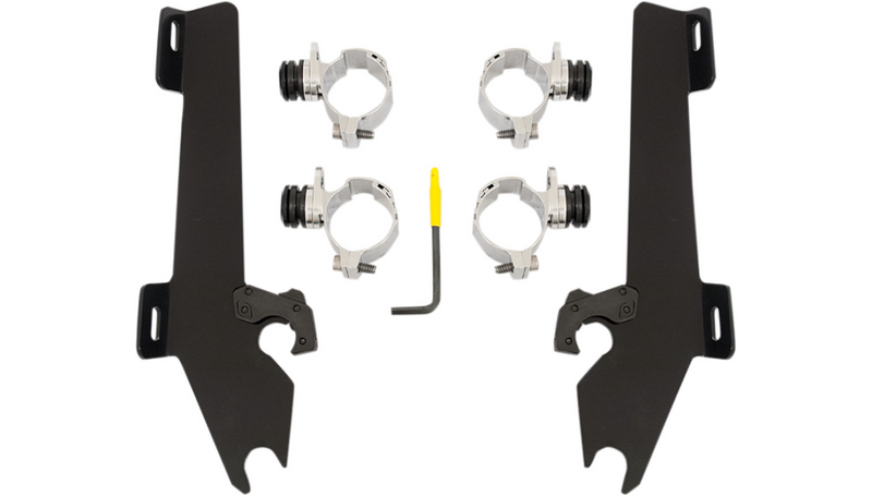 MEMPHIS SHADES Batwing Trigger Lock Mounting Kit - Vegas 2004-2015 - Black MEK1930 - PartsOutlet.com.au