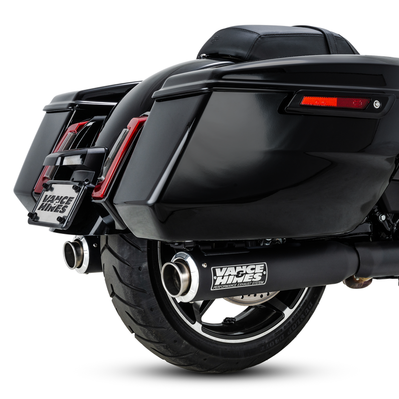 VANCE & HINES Supersport Slip-On Mufflers - Black - Touring '17-'25 - 46721