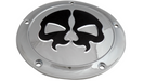 DRAG SPECIALTIES Split Skull Derby Cover - Harley-Davidson 2016-2024 - Chrome 78046 - PartsOutlet.com.au