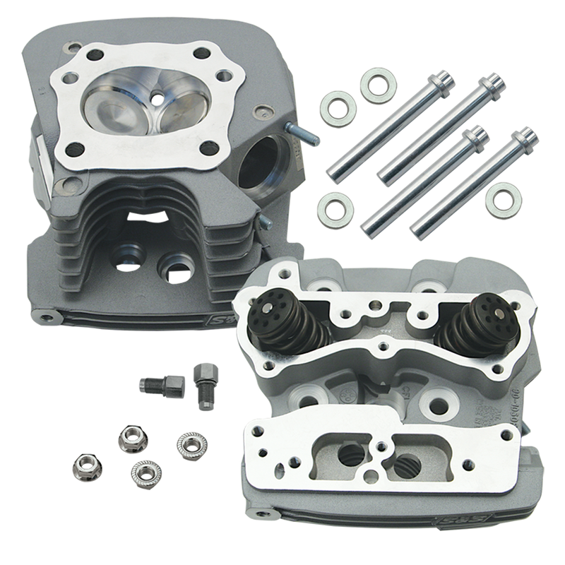 S&S CYCLE S&S® Super Stock® 79cc Cylinder Head Kit For 1999-'05 HD® Big Twins - Silver Powder Coat Finish 106-4277 - PartsOutlet.com.au