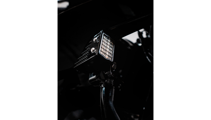 CUSTOM DYNAMICS LED Turn Signals - Front - Gloss Black - Low Rider ST '22-'25 - CD-LRST-FTS-B