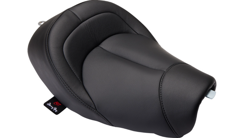 DANNY GRAY BigIST Solo Seat - Black Leather - XL '04-'17 - FA-DGE-0274 - PartsOutlet.com.au