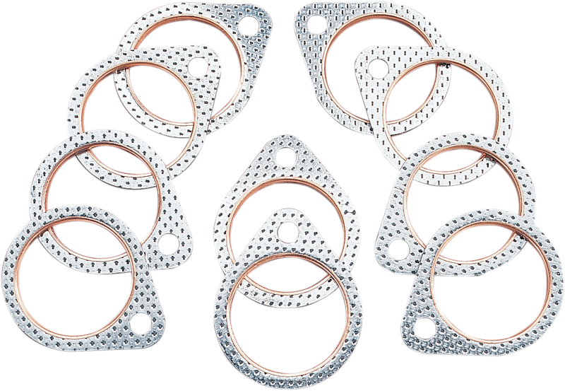 JAMES GASKET Exhaust Port Steel Core Gasket - 10 Pack - Harley-Davidson '66-'84 - JGI-65834-68-SC