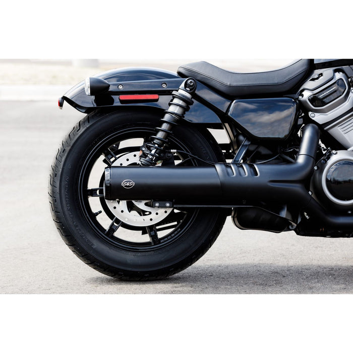 S&S CYCLE Grand National Nightster black 4.5" Slip-On muffler for 2022 Nightster 550-1074